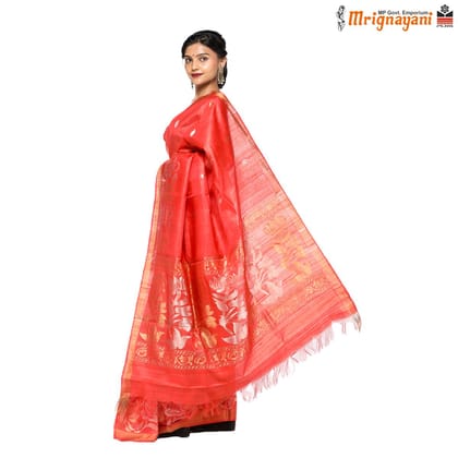 HANDLOOM KOSA SAREE WITH BLOUSE (SKU - 1ST101031221, SAREE - 1198)