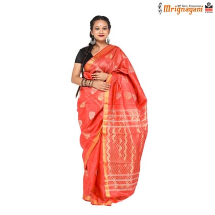 HANDLOOM KOSA SAREE WITH BLOUSE (SKU - 1ST102101221, SAREE - 1217)