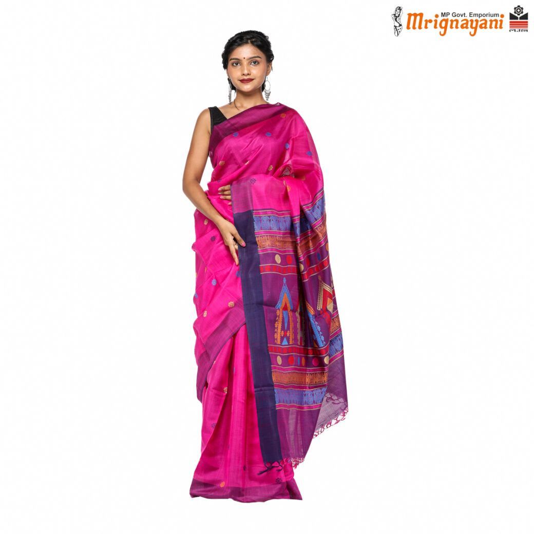 HANDLOOM KOSA SAREE WITH BLOUSE (SKU - 1ST101040322, SAREE - 1212)