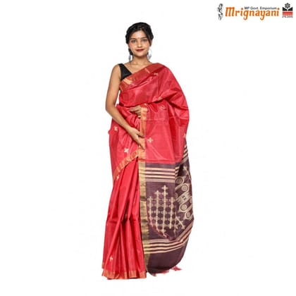 HANDLOOM KOSA SAREE WITH BLOUSE (SKU - 1ST101100222, SAREE - 1206)