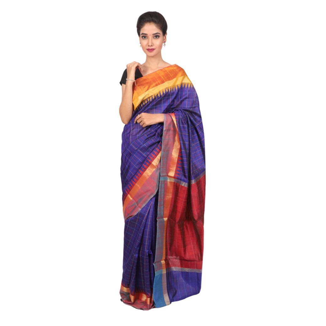 HANDLOOM KOSA SAREE WITH BLOUSESKU  - 1SXT01221219 SAREE- 253