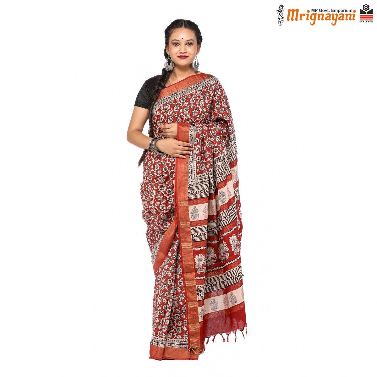 Buy Marabout women's kosa silk saree with unstitching blouse piece at  Amazon.in