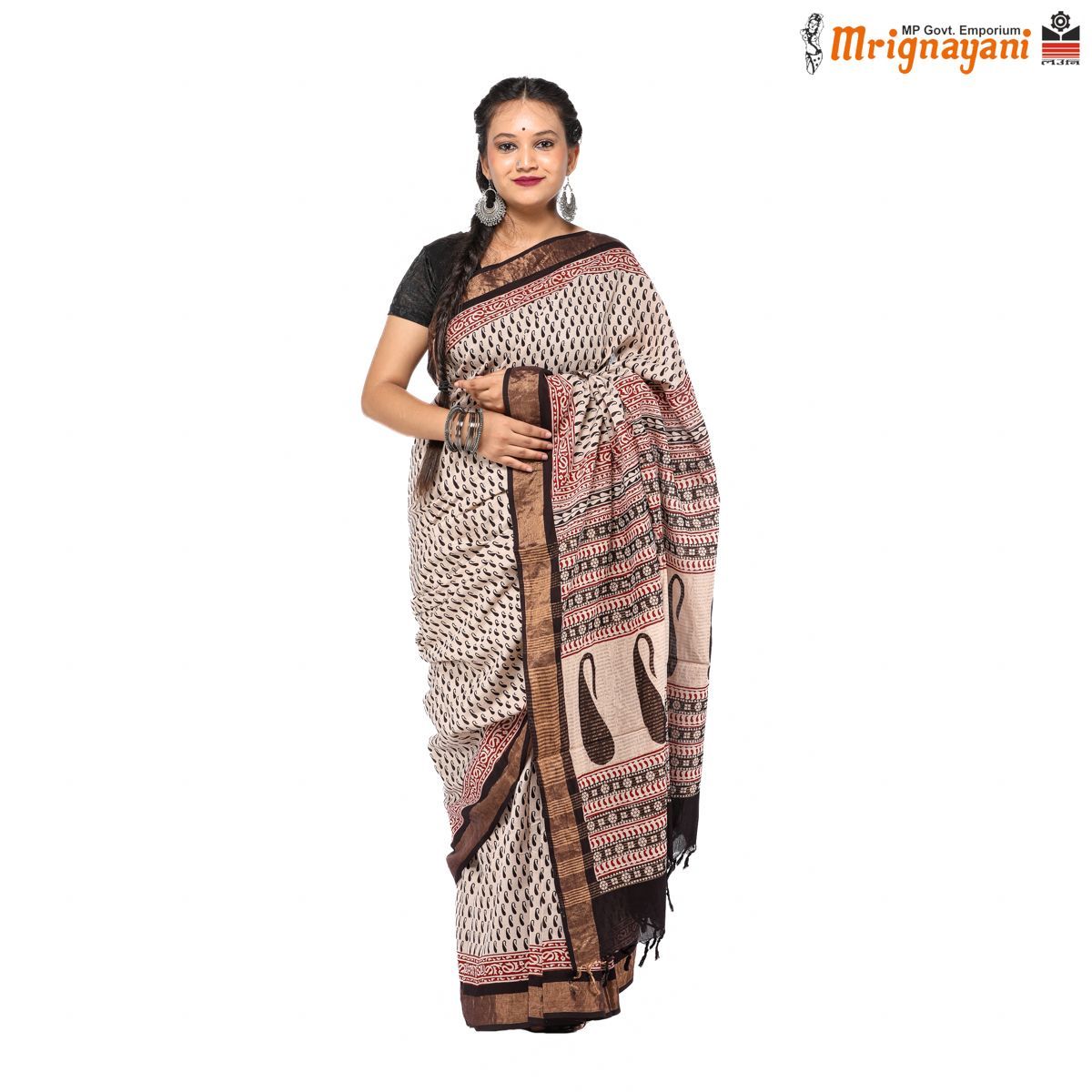 HANDLOOM KOSA SILK SAREE WITH BLOUSE (SKU - 3N0102060622 , SAREE - 1287)