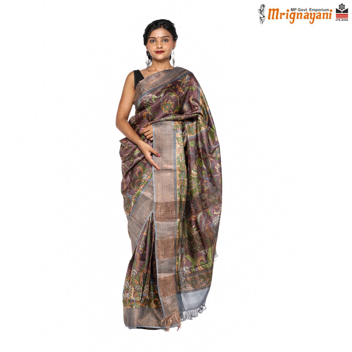 HANDLOOM KOSA SAREE WITH BLOUSE (SKU - 3H0202120622, SAREE - 1186)