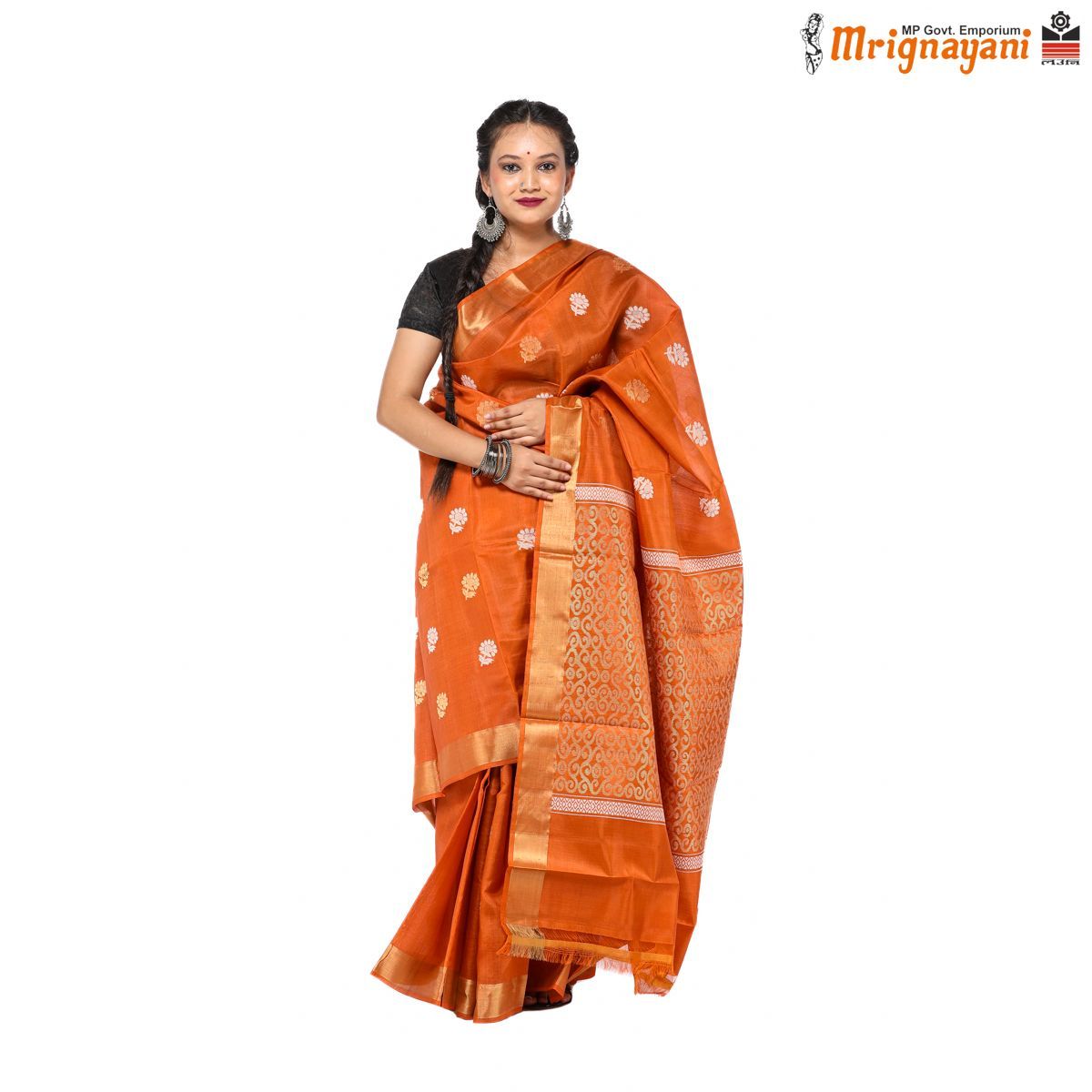 HANDLOOM KOSA SAREE WITH BLOUSE (SKU - 1ST105051221, SAREE - 1185)