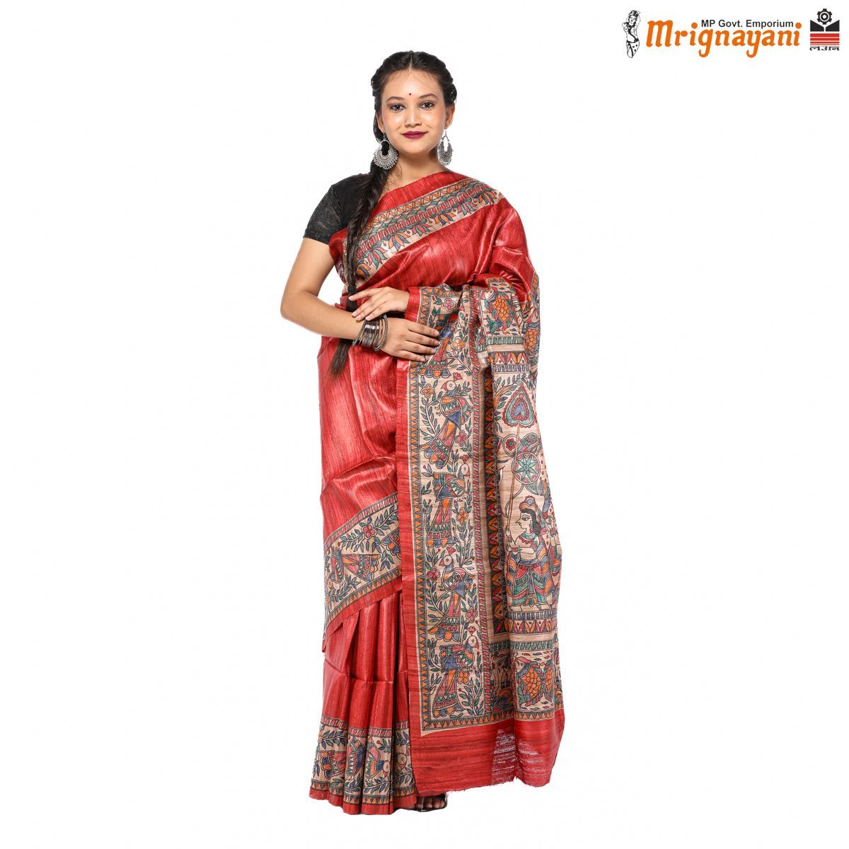 HANDLOOM KOSA SAREE WITH BLOUSE (SKU - 1ST504230522, SAREE - 1179)