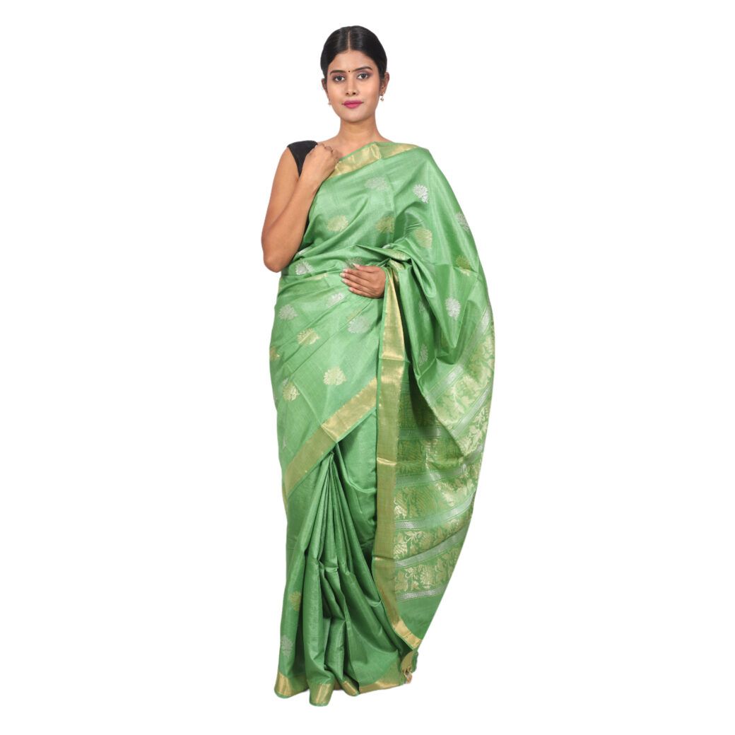 HANDLOOM KOSA SAREE WITH BLOUSE (SKU - 1ST103011221 SAREE- 254)