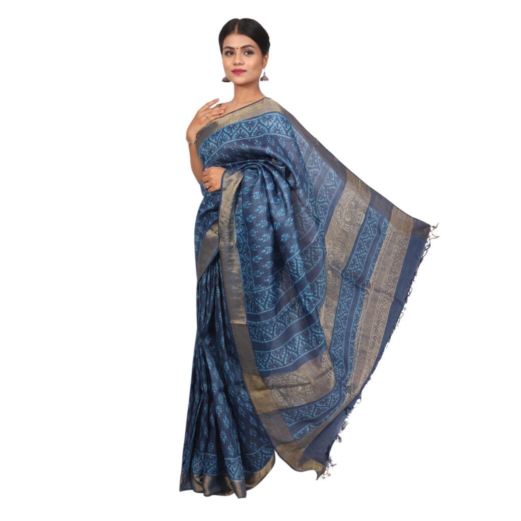 HANDLOOM KOSA SAREE WITH BLOUSE (SKU - 1ST502260221 SAREE- 239)