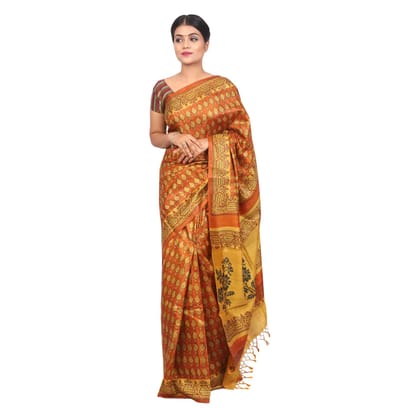 HANDLOOM KOSA SAREE WITH BLOUSE (SKU - 3H0212120422 SAREE- 227)