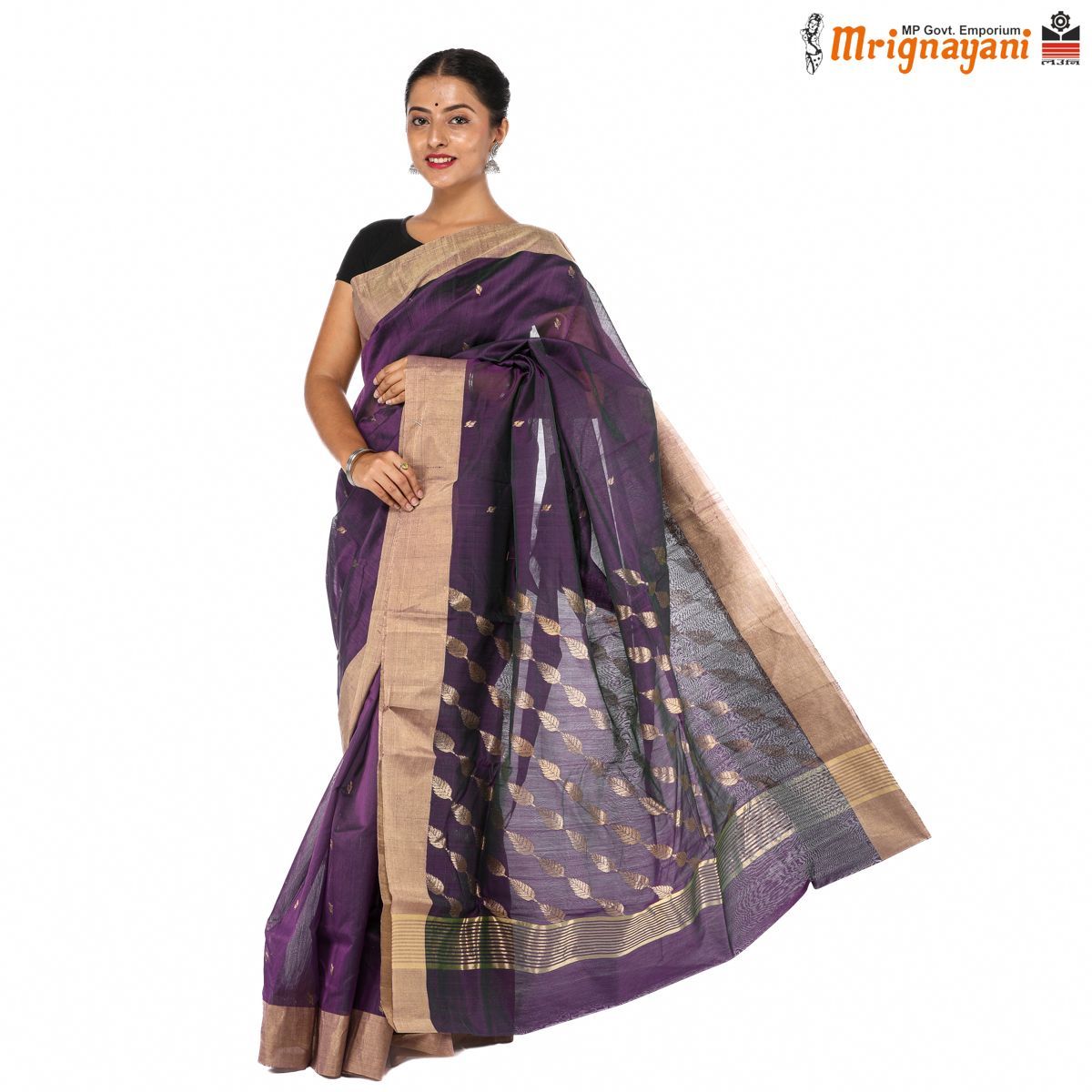 HANDLOOM MAHESHWARI SILK SAREE WITH BLOUSE (SKU - 3S0104180522 , SAREE - 1238)