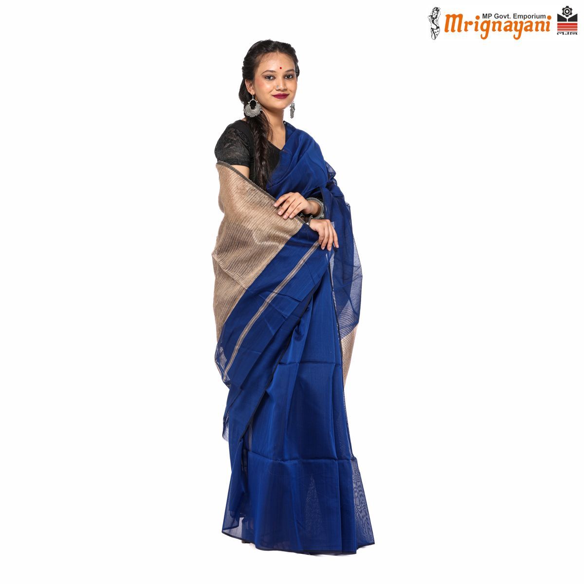 HANDLOOM MAHESHWARI SILK SAREE WITH BLOUSE (SKU - 3S0107020422, SAREE - 1211)