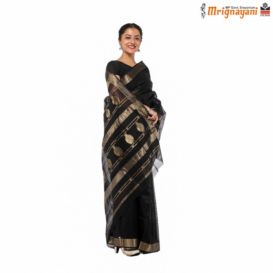 HANDLOOM MAHESHWARI SILK SAREE WITH BLOUSE (SKU - 3S0102030422,SAREE-1084)