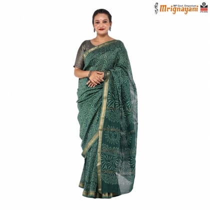 HANDLOOM MAHESHWARI SILK SAREE WITH BLOUSE (SKU - 3I0102170522, SAREE-1051)