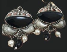 German Silver Oxidized Beautiful Earrinngs