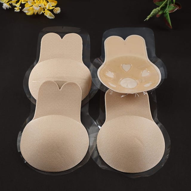 Buy QUXIANG 4 Pairs Pasties Women Nipple Covers Reusable Adhesive Silicone  Nippleless Covers Bra for Dress Online at desertcartINDIA