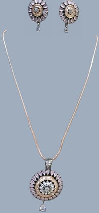 American Diamond Casual and Partywear pendant set