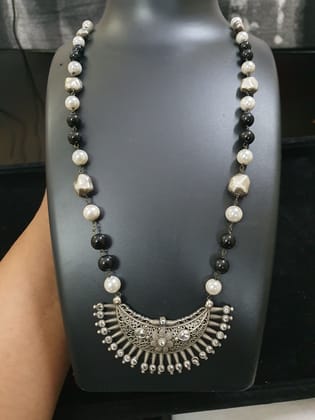 German Silver Oxidized Beautiful Necklace