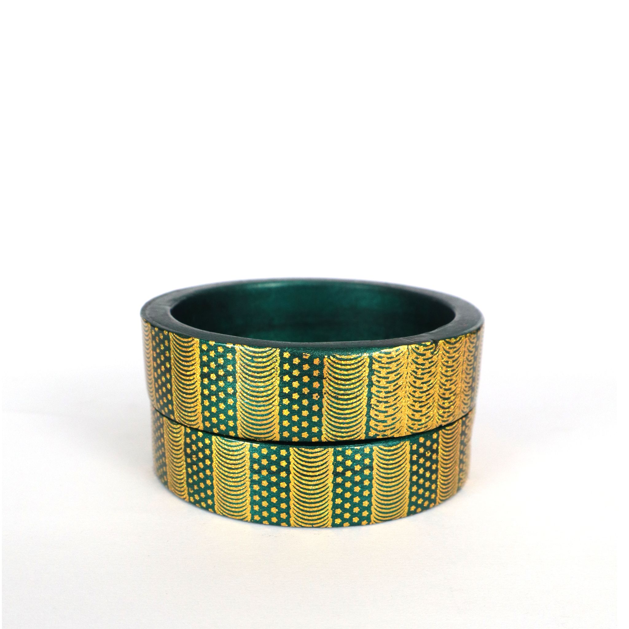 FHS traditional Handmade  Lac Bangle - Green