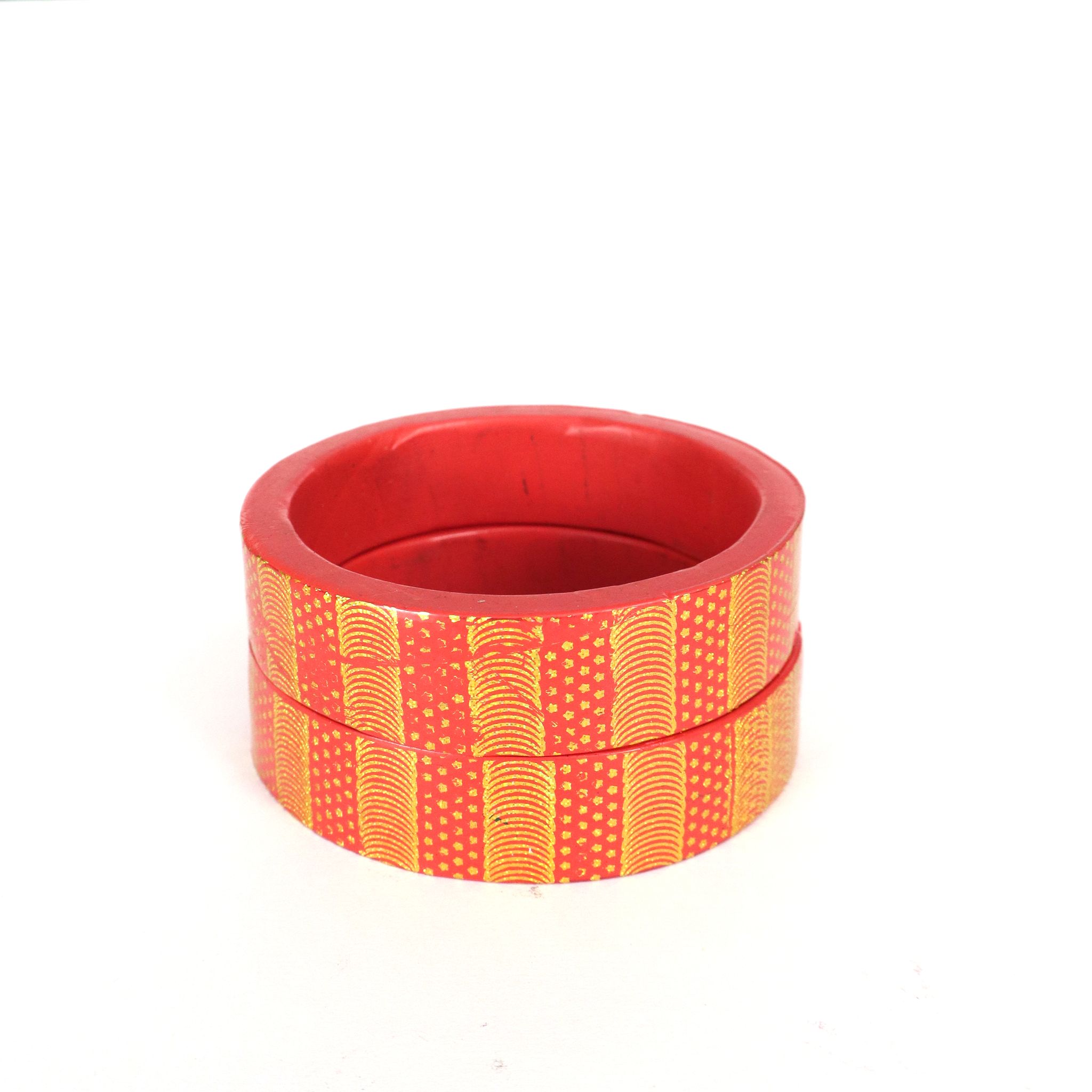 FHS traditional Handmade  Lac Bangle - Peach