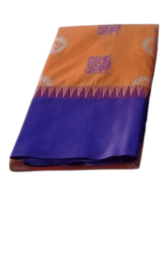 Self Design  Pure Cotton silk Soft  (Orange)