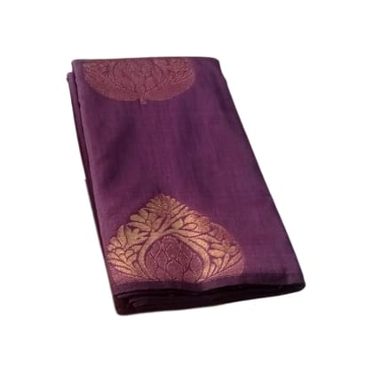 Self Design  Pure Cotton silk Soft  (Purpel)