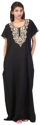 Valencia Women's Night Dress (KNW-37, Black, X-Large)