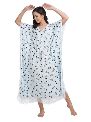 KOI SLEEPWEAR Kaftan with Beautiful Bow-Print