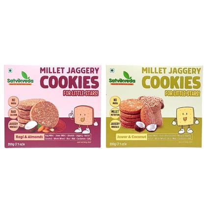 Satvikveda Millet Jaggery Cookies Combo Packs