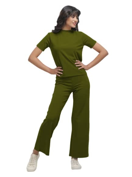 KOI SLEEPWEAR CO-ORD-OLIVE GREEN