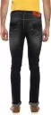 Men Slim Mid Rise Black Jeans