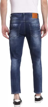 Men Slim Mid Rise Light Blue Jeans