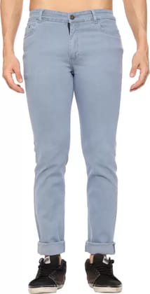 Men Regular Mid Rise Grey Jeans