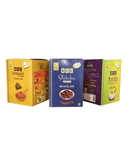 Gcc Powder's Pack Of 3 (Soapnut,Shkakai and Amla)