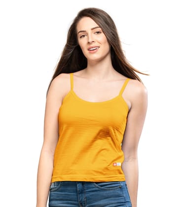 NRG Womens Cotton Assorted Colour Folding Slips ( Pack of 1 Orange ) L11 Camisole