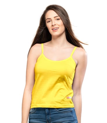 NRG Womens Cotton Assorted Colour Folding Slips ( Pack of 1 Yellow ) L11 Camisole