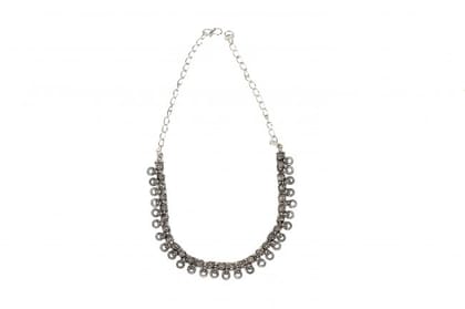 Banjara Silver Chokdi Metal Necklace