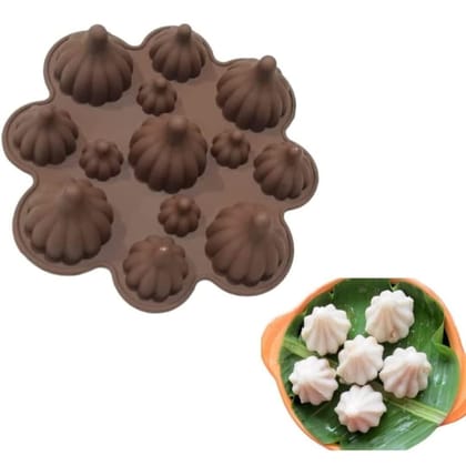 Skytail Mixed Size Modak Shape Chocolate Mould - 13 Cavities