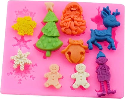 Skytail Santas Essentials Fondant Mold - Christmas Theme