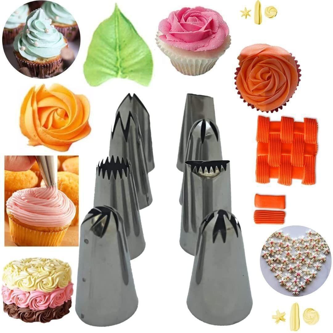 Skytail Cake Decorating Nozzle 8pcs Icing Nozzles