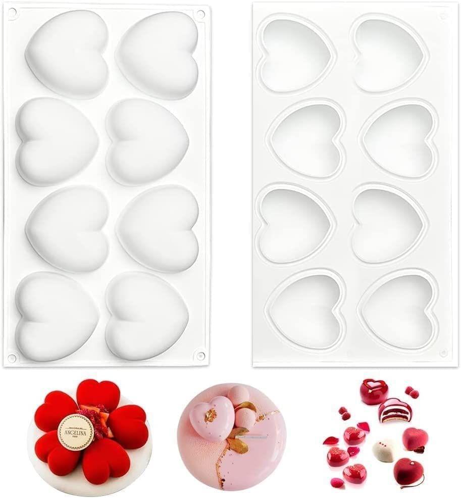 Skytail Heart Shaped Chocolate Mould Multiple Cube Molds