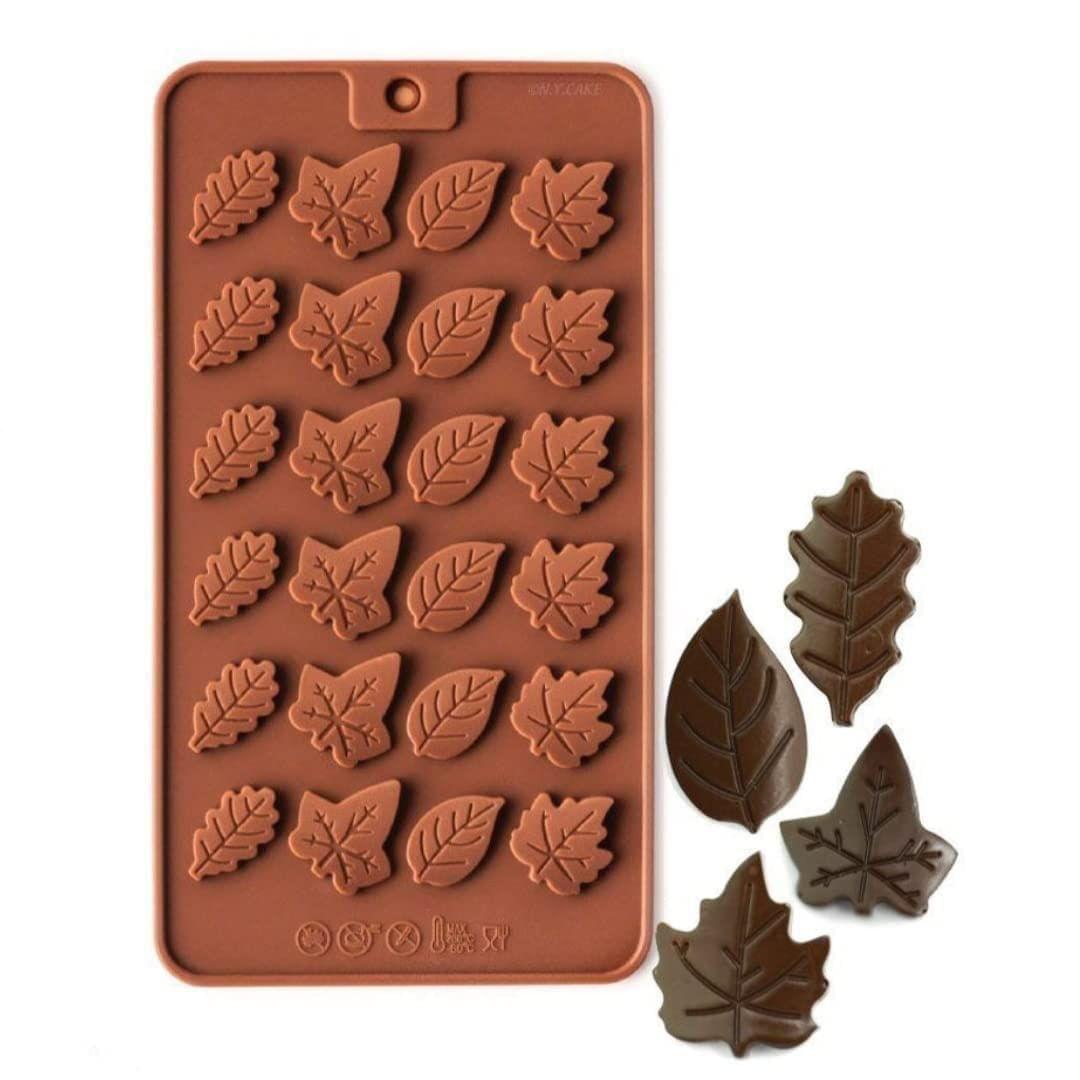 Skytail Mini Maple Leaf Chocolate Silicone Moulds - 24 Slot