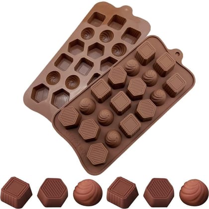 Skytail 18 Cavities Silicone Chocolate Mould - Various Shapes
