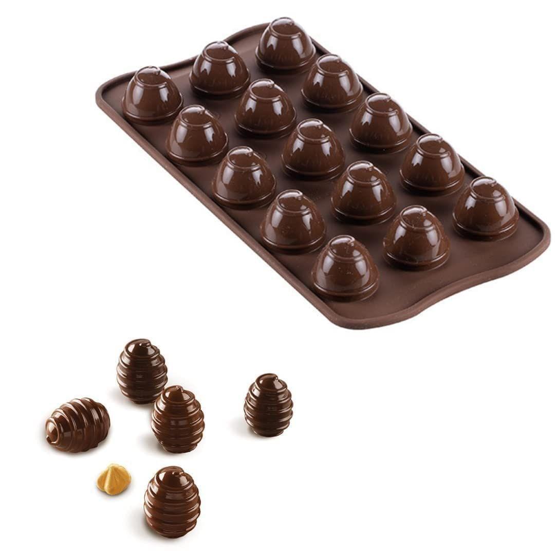 Skytail Spiral Shape Silicone Chocolate Mold - 15 Slot