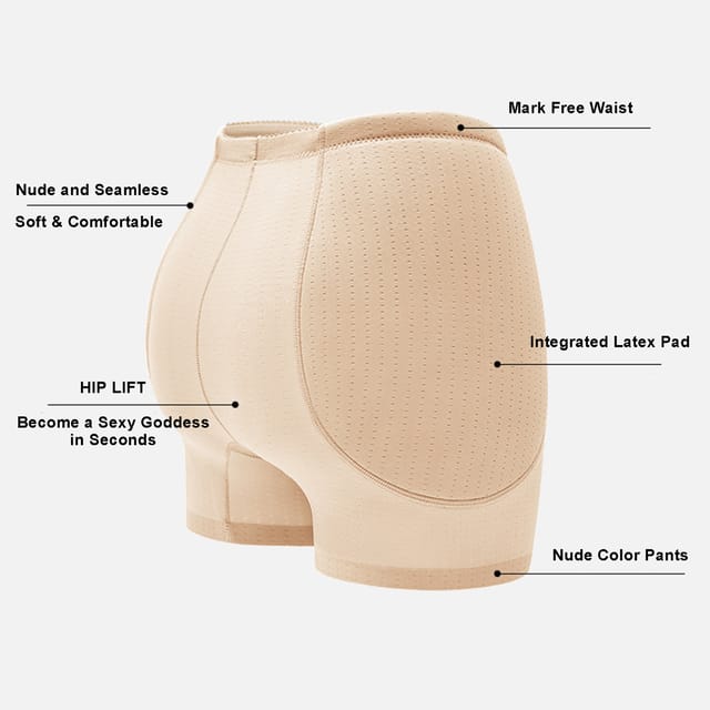 Side or Thigh Enhancing Padded Shorts and Hip Enhancer