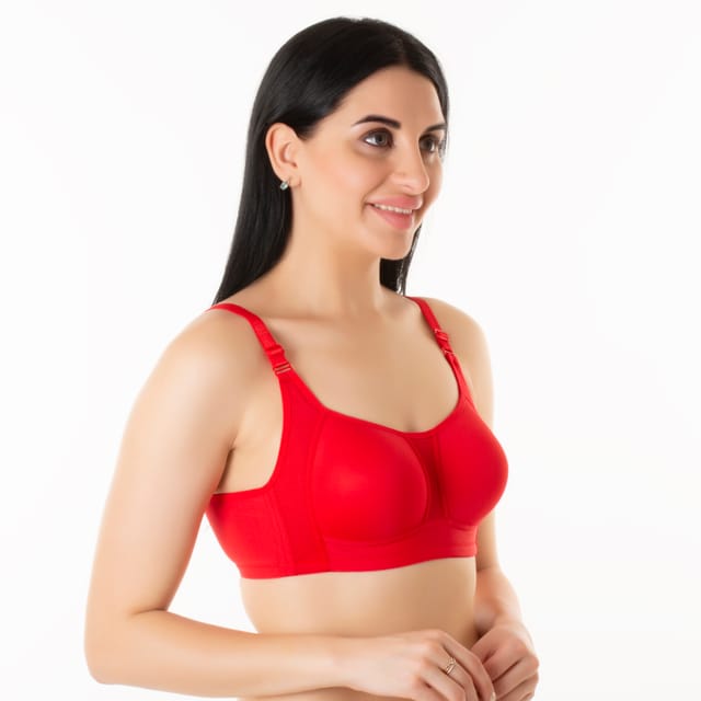 Lovebird Padded Non Wired Full Coverage Bralette Sports Cum-Bra