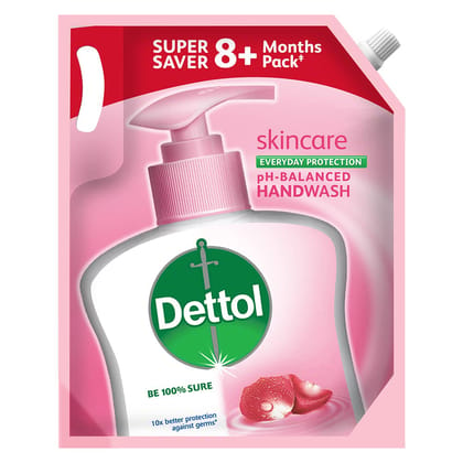 Dettol Liquid Handwash Refill – Skincare Hand Wash - 1500ml