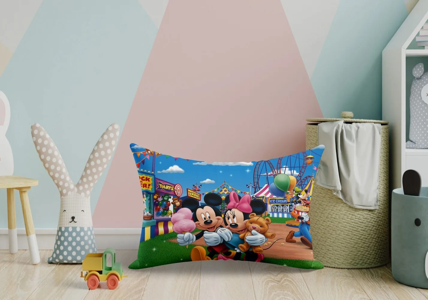 Kids Pillow | Cartoon | Mickey Funfair