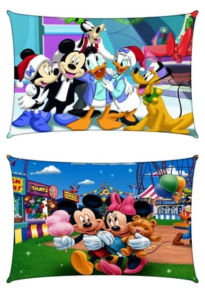 Mickey Mouse Friends Kids Pillow Cover, 18x12, Set of 2