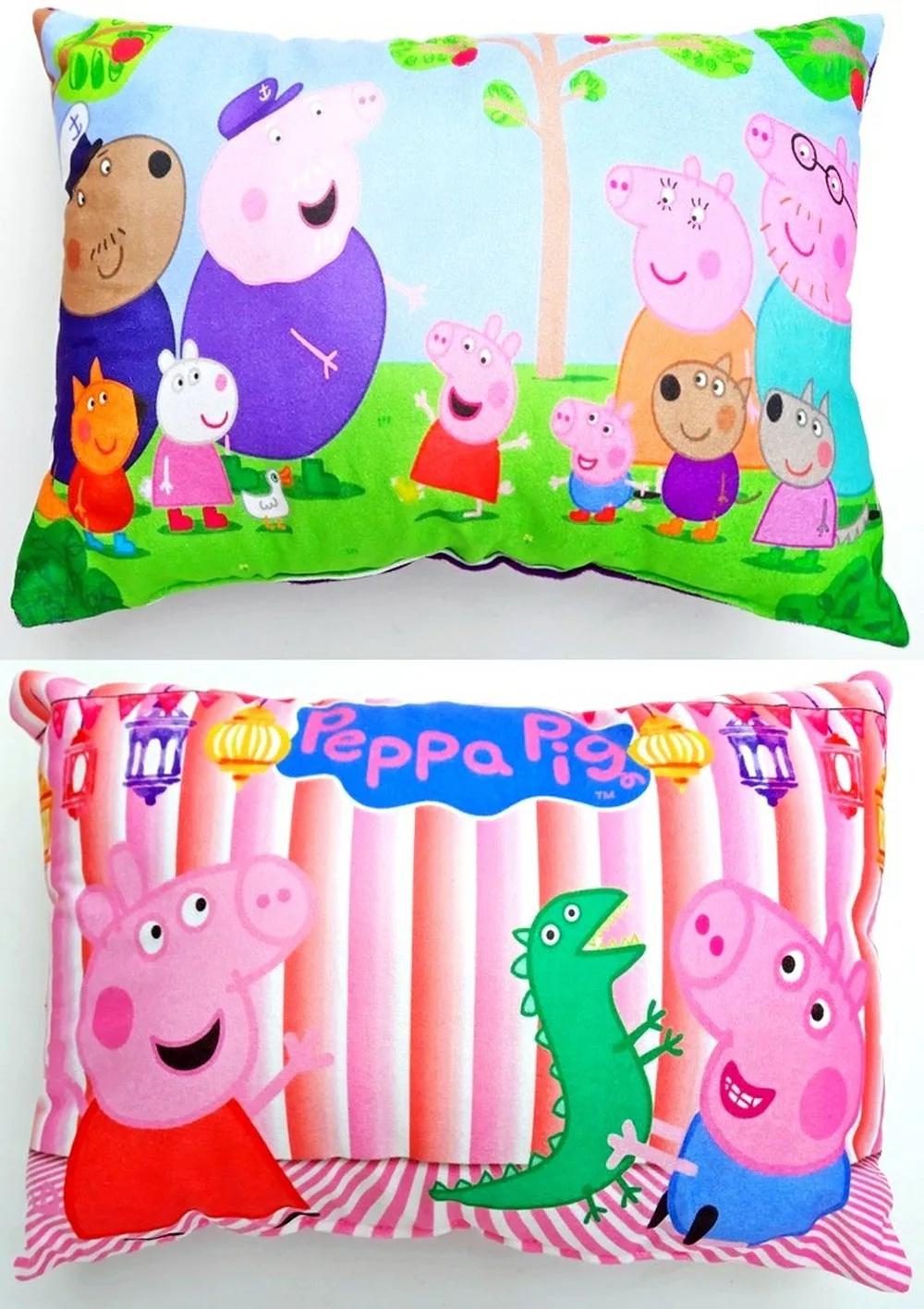 Kids Pillow | Cartoon | Peppa Pig | Blue, Pink | Set of 2