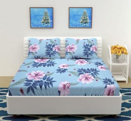 TRUE PAISA Double Bedsheet with 2 Pillow Covers for Bedroom